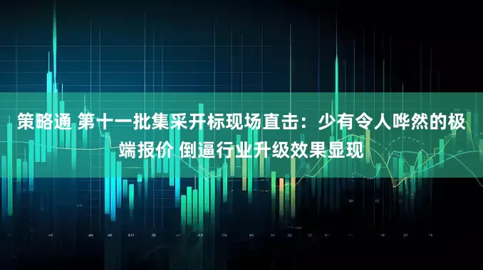 策略通 第十一批集采开标现场直击：少有令人哗然的极端报价 倒逼行业升级效果显现